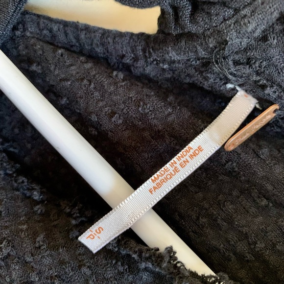 FREE PEOPLE Walking in Hueco black long sleeve top - Picture 12 of 15